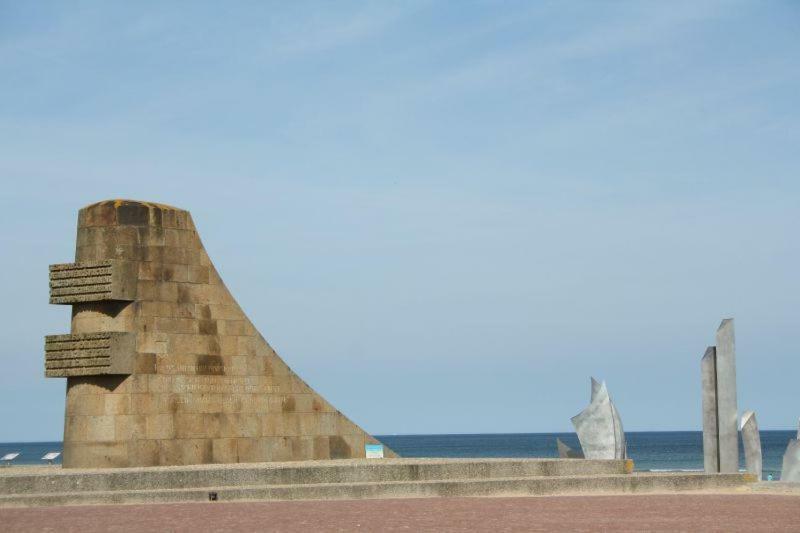 Appartement Omaha Beach Saint-Laurent-sur-Mer Esterno foto